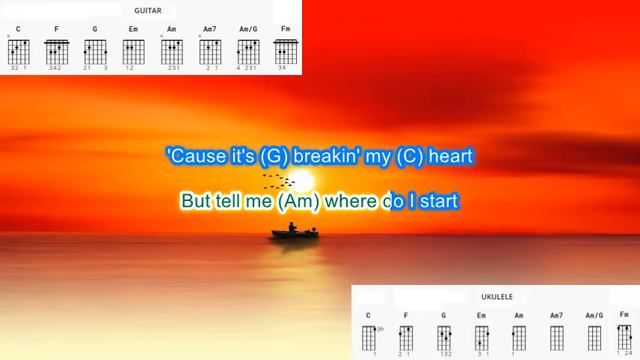 Heaven Knows Rick Price play along with scrolling guitar chords and lyrics смотреть онлайн