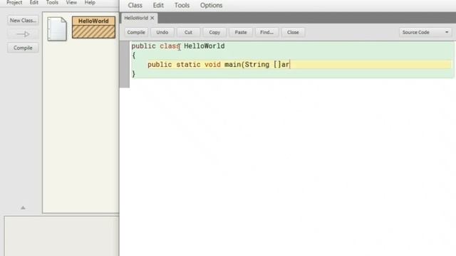BlueJ - Java lesson 1 Hello World смотреть онлайн