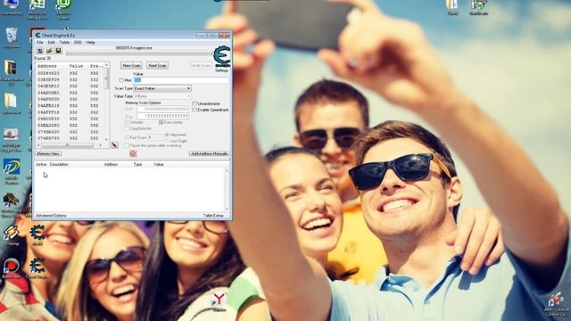 Как виделить все значения в программе Cheat Engine