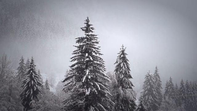 Winter Video Set To Relaxing Music - Зимний видеоклип под расслабляющую музыку - Relaxing Fire Scen