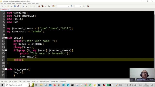 Perl Programming - Banned User Mini Coding Project 2023 смотреть онлайн