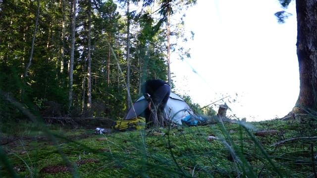 Поход с палаткой на выходных. Санкт-Петербург. Чёрная Лахта. смотреть онлайн