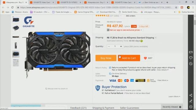 Comprando Placas de vídeo no Aliexpress, site seguro placa original. смотреть онлайн