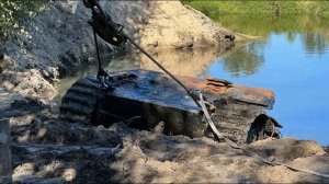 ПОДЪЁМ НЕМЕЦКОГО ТАНКА ПАНТЕРА ИЗ РЕКИ / ОСЕНЬ 2023год !!!