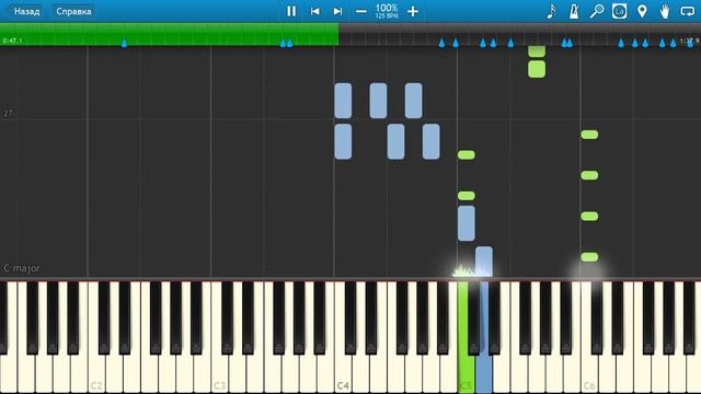 Леди Совершенство (Мэри Поппинс, До Свидания) (на пианино Synthesia)