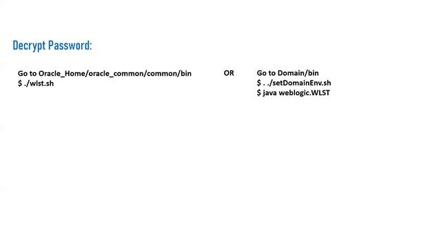 How to Decrypt or Recover Weblogic Username and Password смотреть онлайн