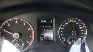 VW Jetta Mk6  расход топлива на 90, 100 и 120 км/ч