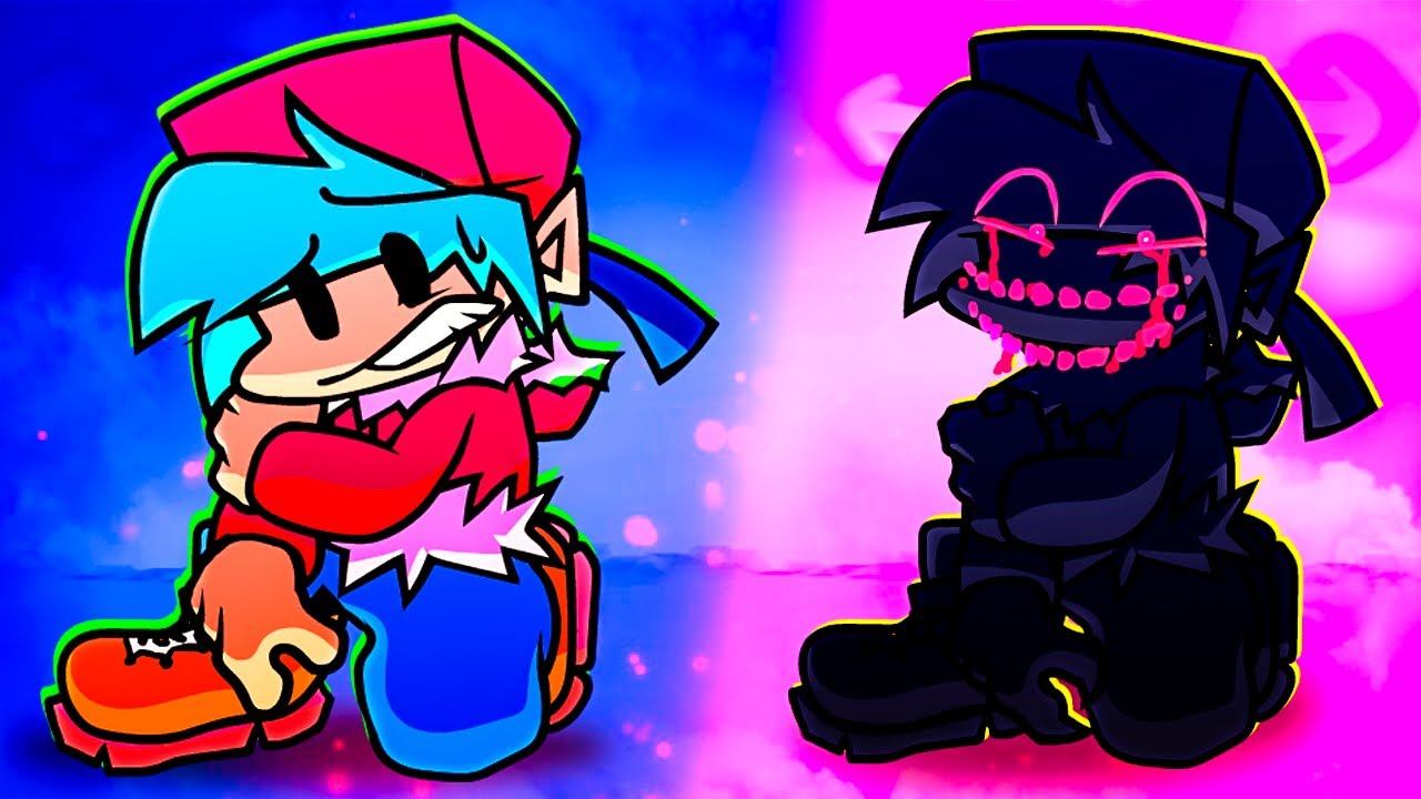 FNF БОЙФРЕНД стал Заражённым во Friday Night Funkin Мод Corrupted Boyfriend смотреть онлайн