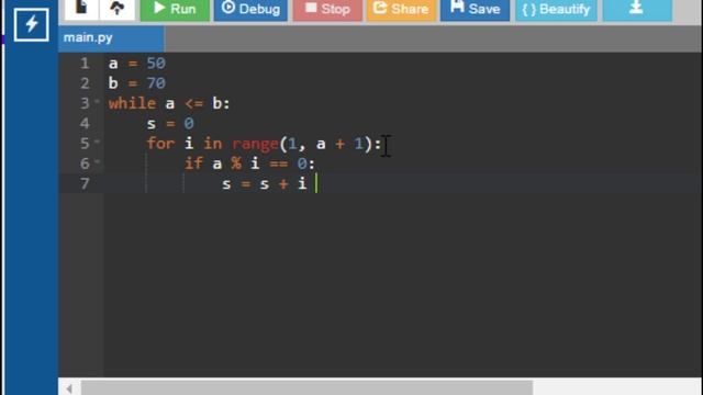 Найти сумму делителей каждого из целых чисел от 50 до70 #Python #СОЧ #СОР #ТЖБ #БЖБ #ИНФОРМАТИКА смотреть онлайн