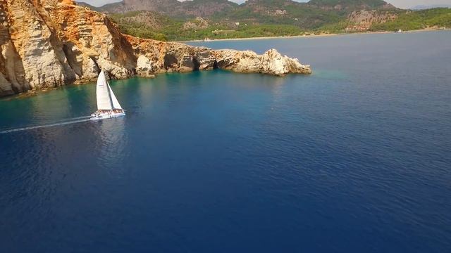 Incredible catamaran boat experience Sarigerme - Dalaman Turkey смотреть онлайн
