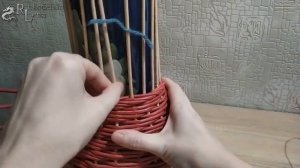 МК: плетеная ВАЗА из газетных трубочек.