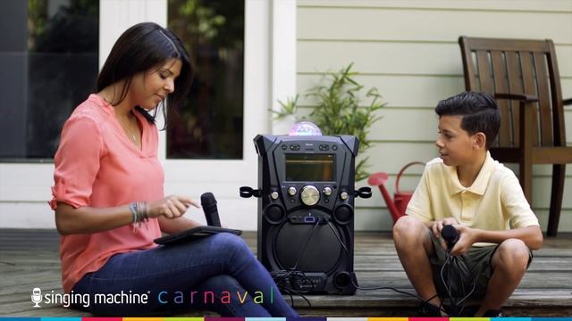 Singing Machine Carnaval Hi-Def Karaoke System with Rechargeable Battery and Screen смотреть онлайн
