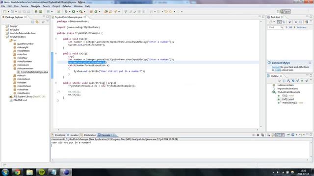 Java programming - Video 17 - Try and catch statements смотреть онлайн