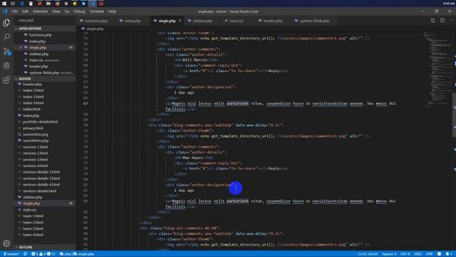 HTML to WordPress Convert Class #03.1 | WordPress Theme Development | Show Tag | Comment смотреть онлайн