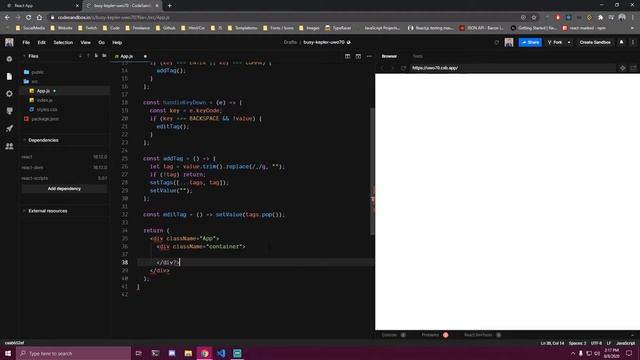 Tag Component React смотреть онлайн