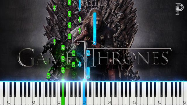 Game of Thrones Easy Piano Tutorial смотреть онлайн