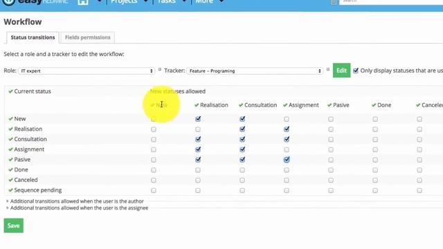 Configuring Workflow in Easy Redmine (the universal task tracking philosophy) смотреть онлайн