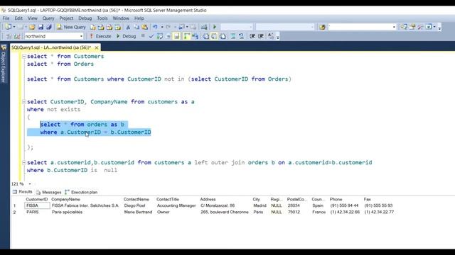 Not Exists in Correlated Subquery in SQL Server (Part -13) смотреть онлайн