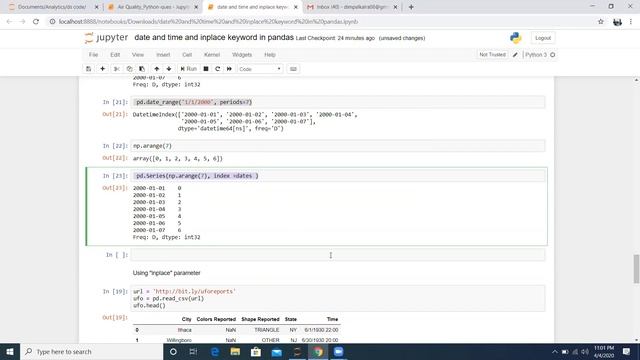 How To Handle Date Time Columns | How To Read Date In Python | Recorded Online Classroom Sessions смотреть онлайн