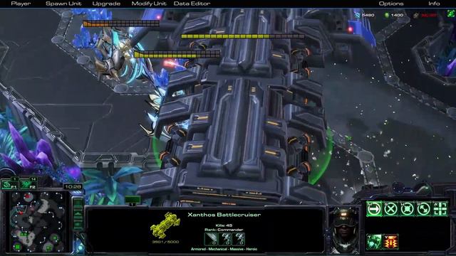 Starcraft 2 Unused Unit Xanthos Battlecruiser смотреть онлайн