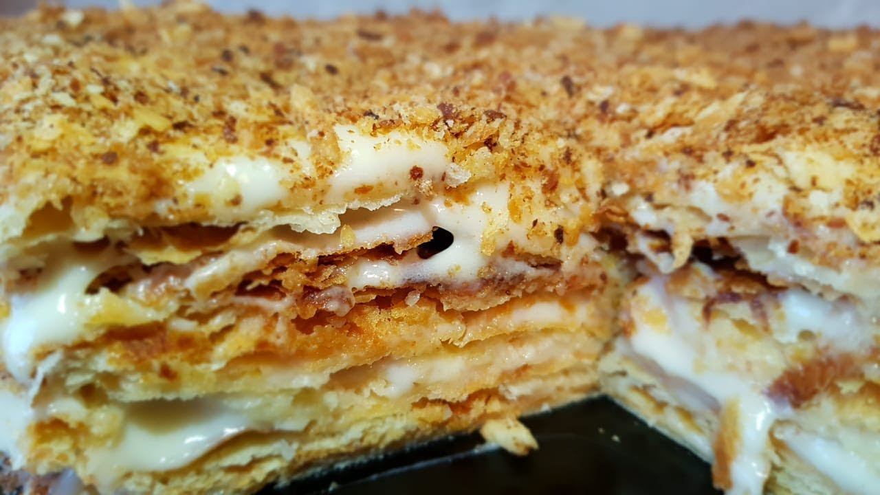 Наполеон торт. Наполеон классический, цыганка готовит. Gipsy cuisine. смотреть онлайн