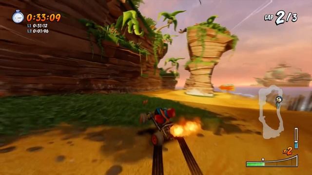Crash Team Racing: Nitro Fueled - Crash Cove Time Trial - N. Trophy Ghost смотреть онлайн