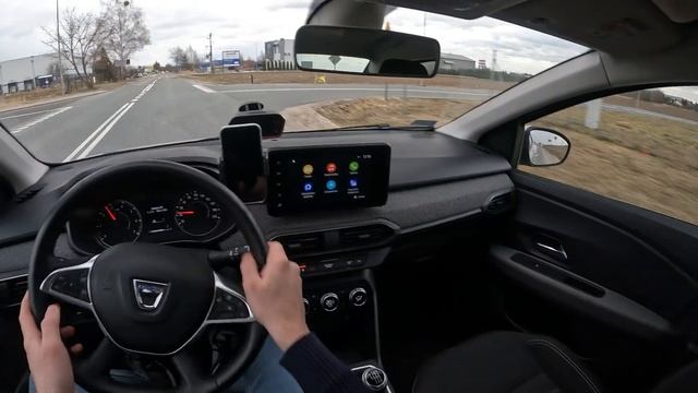 2022 Dacia Logan ECO-G 100 POV Test Drive | 4K смотреть онлайн