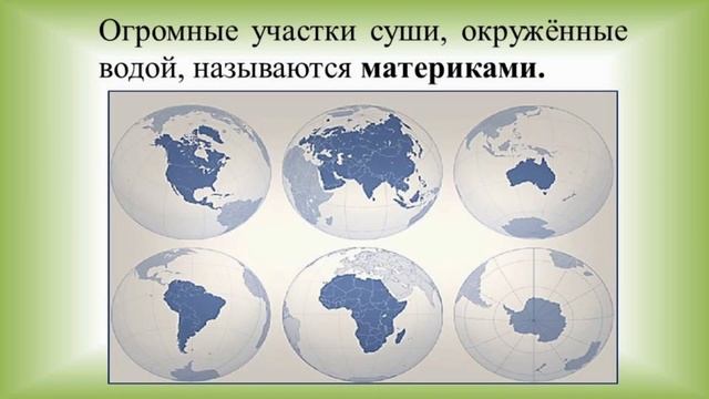 Природа и человек. Тема 1. Земля — наш общий дом. Физическая карта полушарий смотреть онлайн