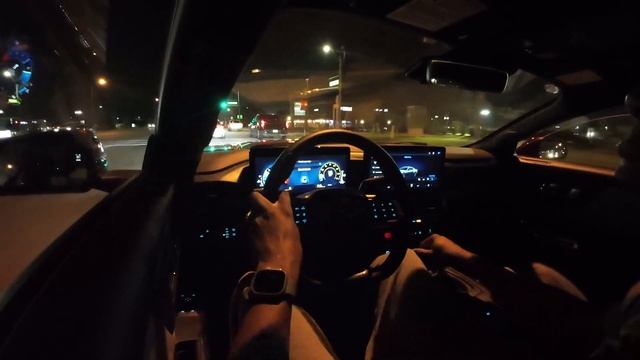 2024 Ford Mustang GT 6 Speed Manual | Factory Active Exhaust Ride Along at night! смотреть онлайн