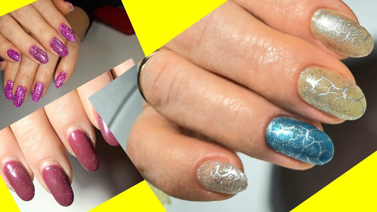 *574*Сложная коррекция.Ремонт 4 ногтей гелевыми типсами.Быстрый Зимний дизайн./nail correction смотреть онлайн