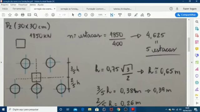 FUNDAÇÕES - ESTACAS Exercícios comentados (aula 5) смотреть онлайн