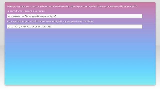 Git commit message on linux terminal смотреть онлайн