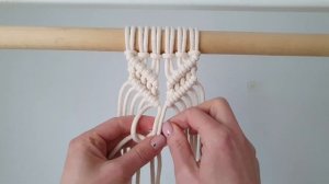 Macrame pattern tutorial . Мастер класс макраме. узор крестик