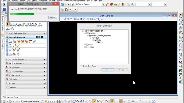 Civil Geometry Import and Export смотреть онлайн