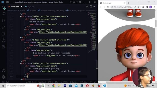 Chat App using React and Firebase | Realtime Private Chat Application In Urdu / Hindi смотреть онлайн