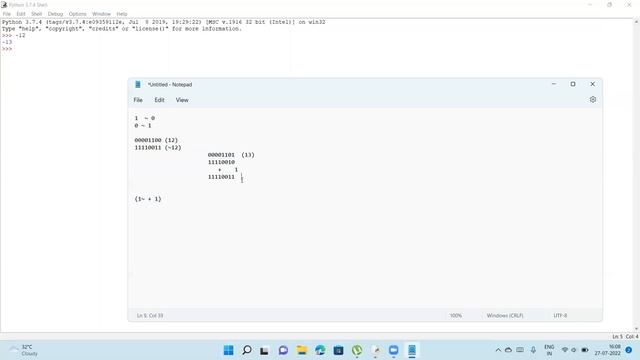 |python tutorial| Day-13.1| "Bitwise Operators"| python for beginners| python class| смотреть онлайн