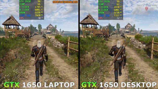 GTX 1650 Laptop Vs GTX 1650 Desktop - Test In 8 Games In 2023 - How Big Is The Difference?