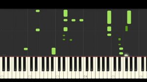 Котик - Александр Рыбак пианино (Kotik - Alexander Rybak) - Piano Tutorial Synthesia