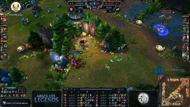 League of Legends: aAa vs. Na'Vi, 4PL Play4Fame Monthly Finals April 2012 смотреть онлайн