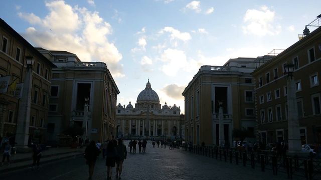площадь св.Петра, Ватикан, Рим, Италия, лето 2016 смотреть онлайн