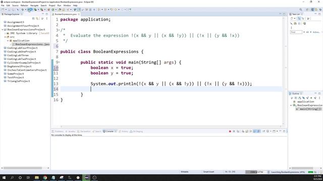Evaluating Boolean Expressions смотреть онлайн