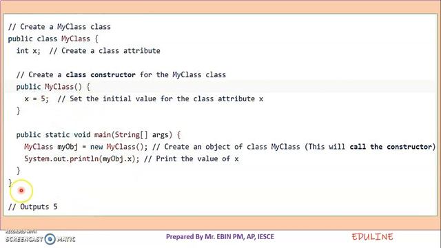 JAVA - MODULE 2 - TOPIC 20 - CONSTRUCTORS смотреть онлайн