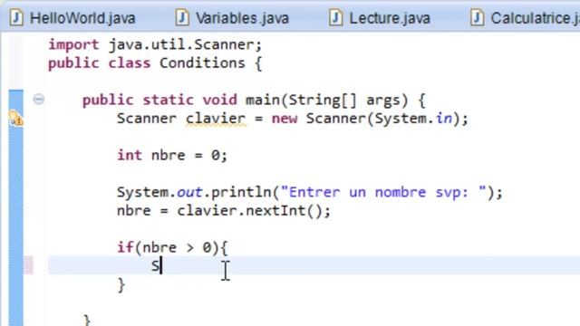 PROGRAMMER EN JAVA (Débutant) - 22 - Les conditions (le bloc if) смотреть онлайн