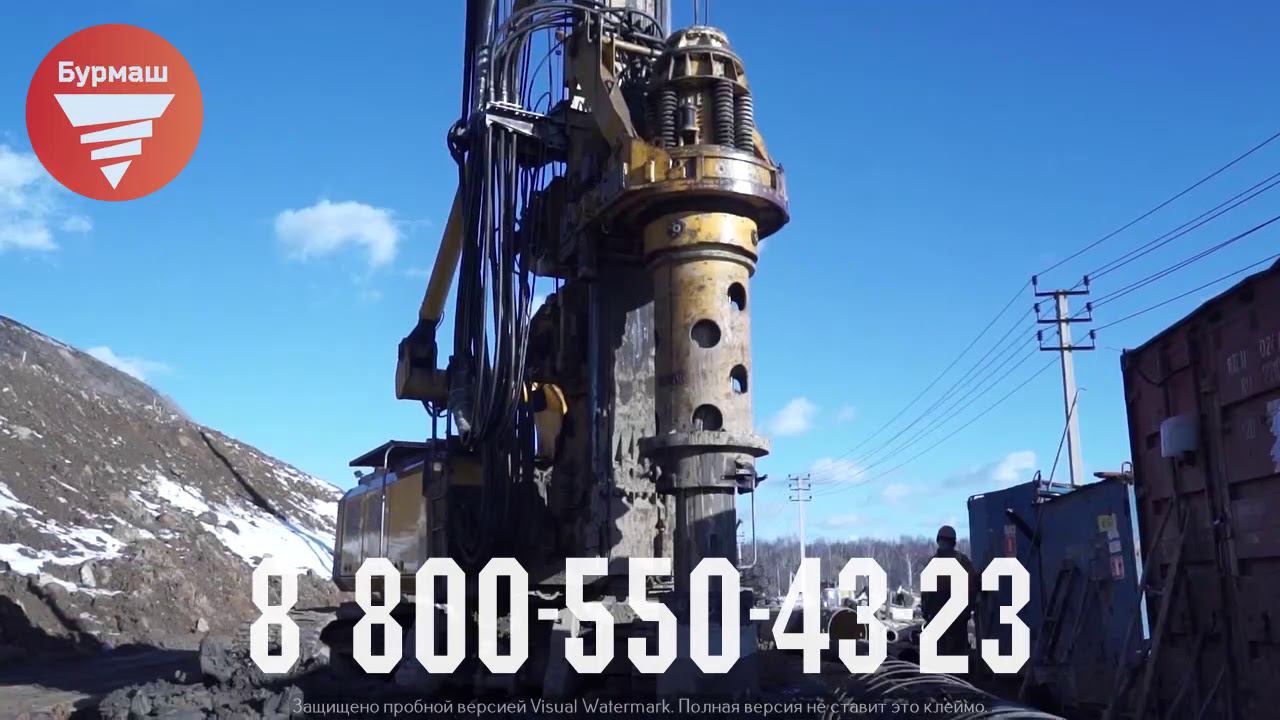 Буровая установка Bauer BG 36 бурение с обсадной трубой смотреть онлайн