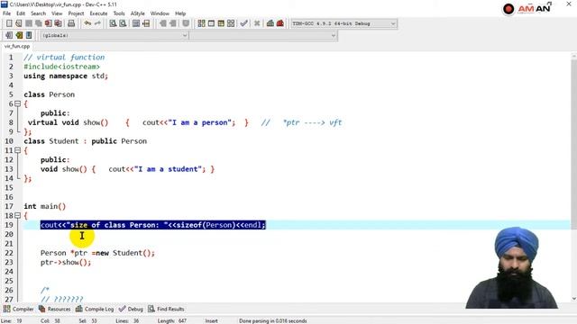 67 (b) vft and *vptr in Virtual function in c++ смотреть онлайн
