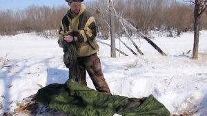 Спальный мешок армейский. Камуфляж - Цифра. Army sleeping bag