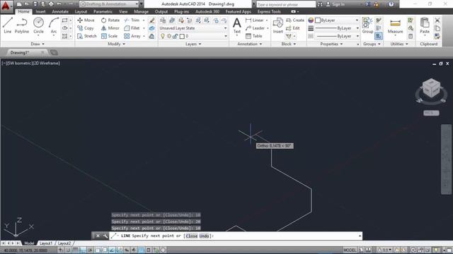 AutoCAD 2014 - Perspectiva Isométrica - Exemplo 04 смотреть онлайн