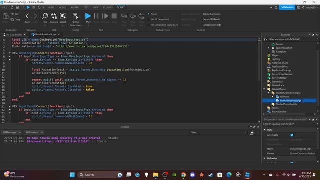 How to make a Shift to Sprint in Roblox! [With Animation] (Roblox Studio Scripting Tutorial 2023) смотреть онлайн