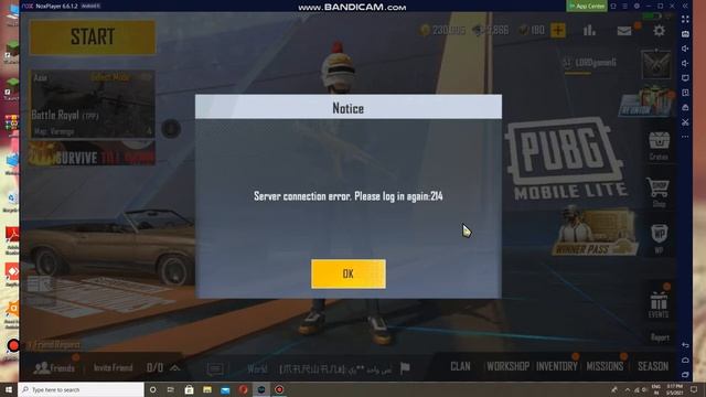 PUBG LITE [ server connection error. Please log in again:214 ] solution | LG смотреть онлайн