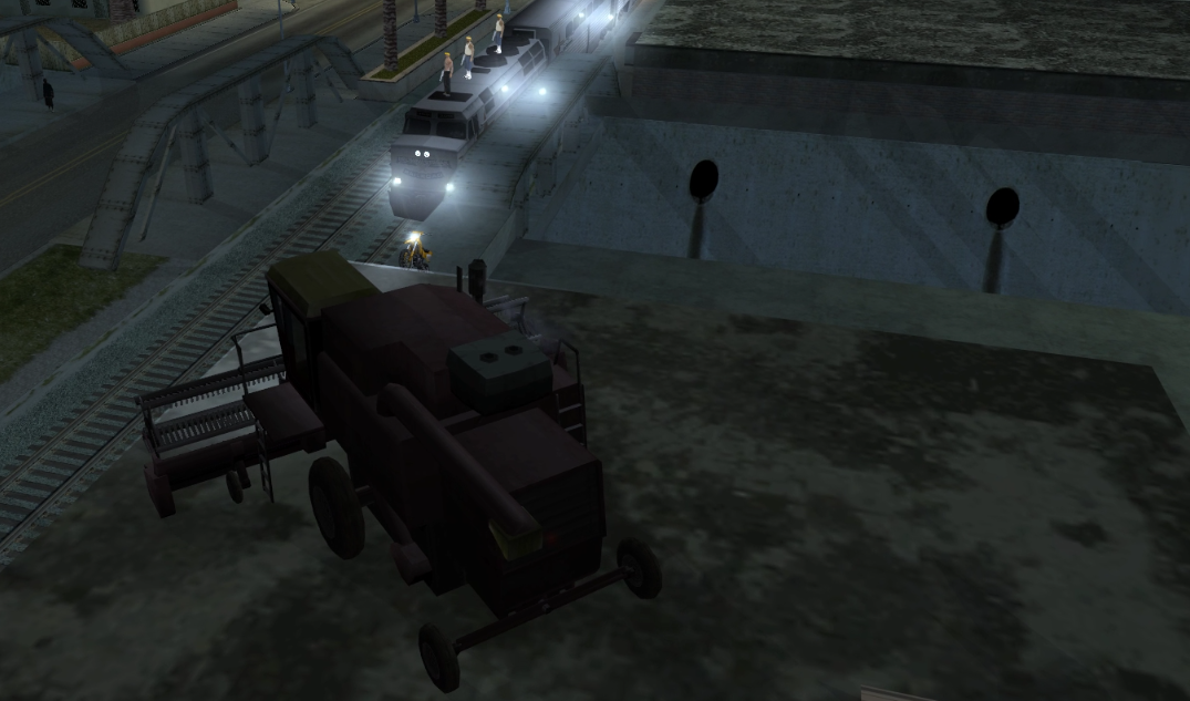GTA San Andreas Wrong Side Of The Tracks IQ 100 000 000 Combine Harvester #GTA #GTASA #GTASanAndreas
